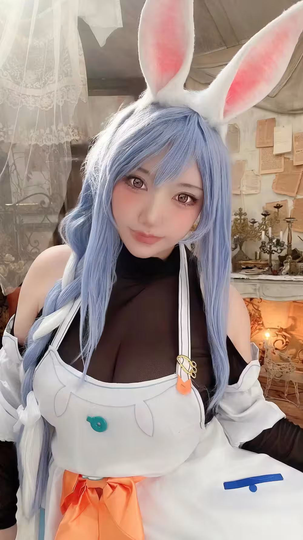 Cosplay 桜井宁宁 – 黑色女仆