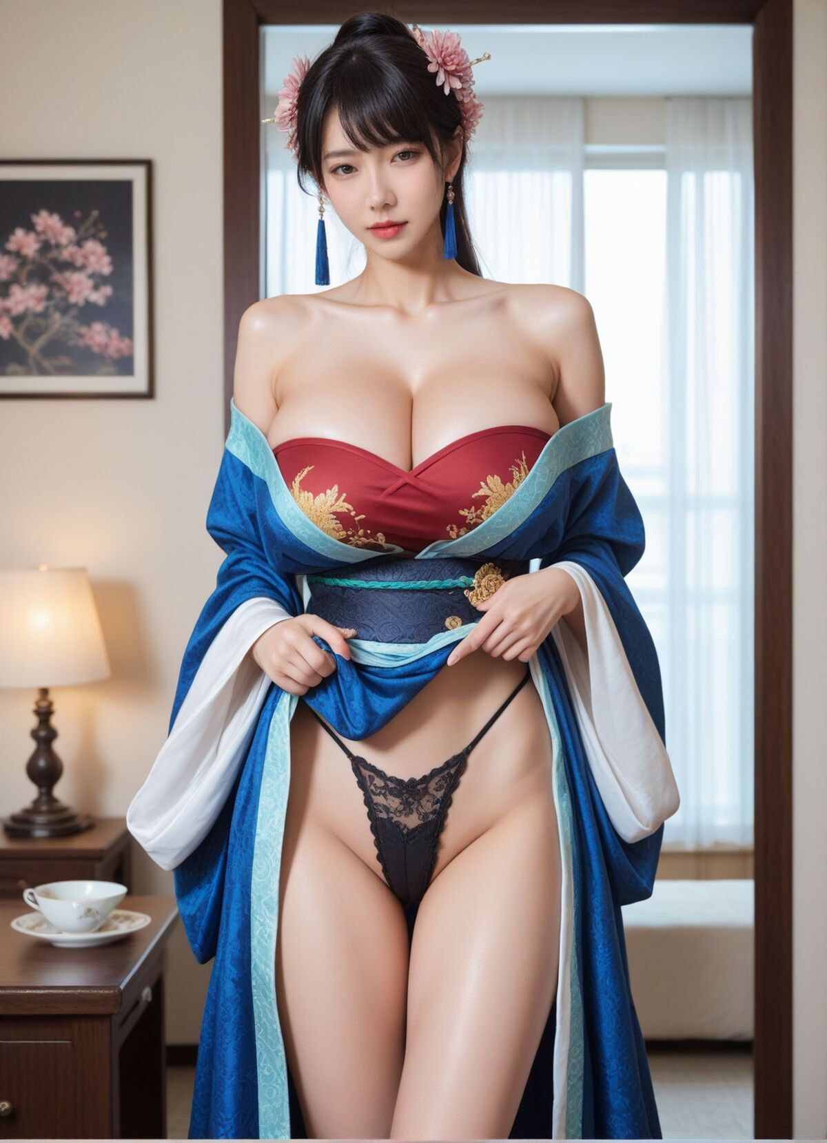 AI Generated 拟实画风 – 穿和服的小娘子 (86P)