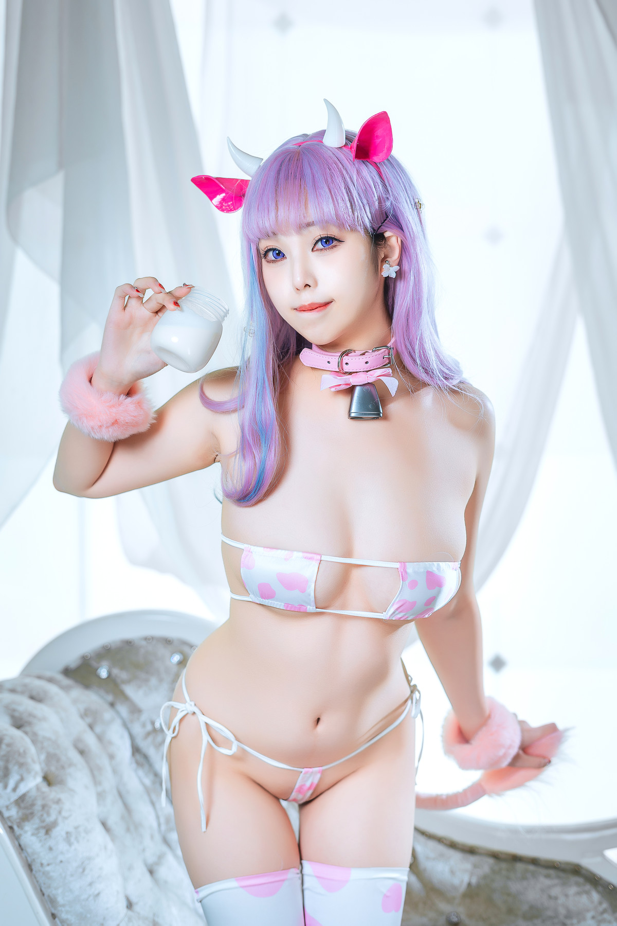 Cosplay 蜜汁猫裘Mizhimaoqiu 普利茅斯 奶牛装ver Set.02(45P)