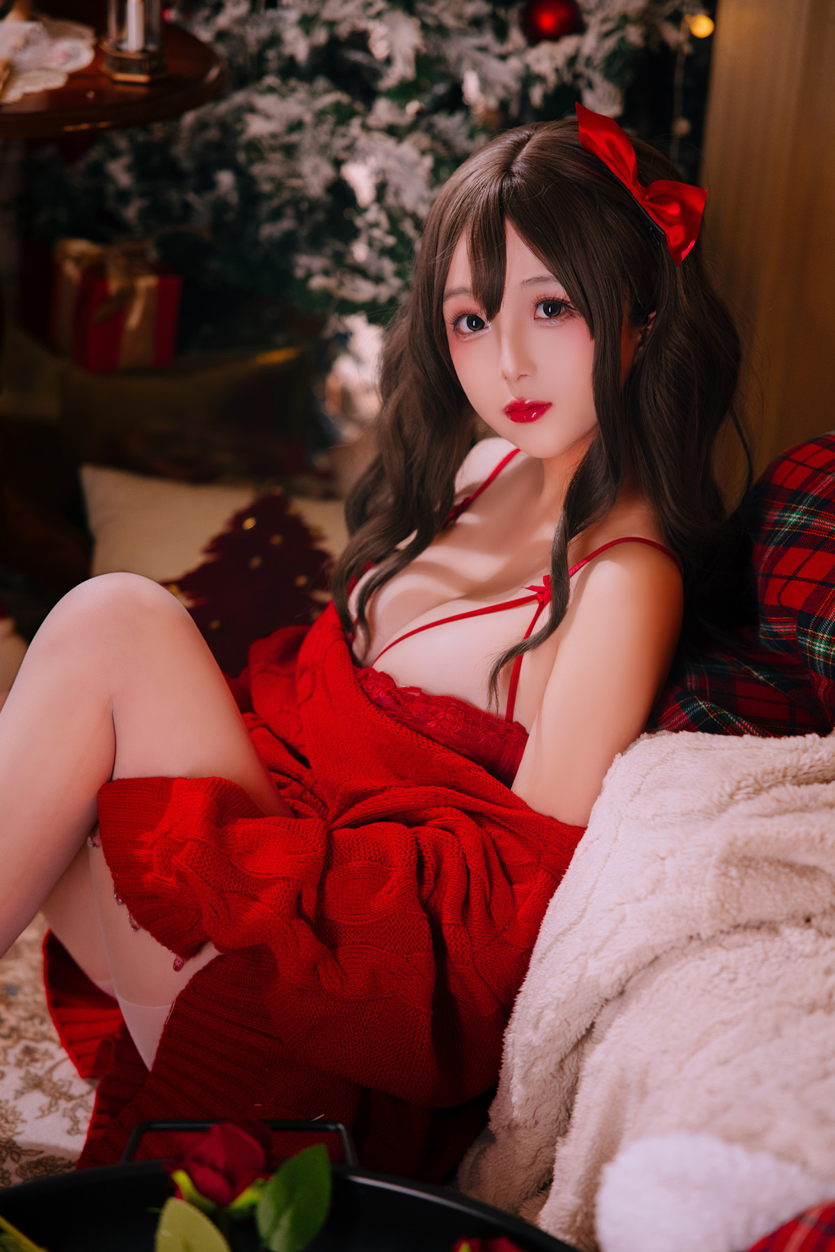 Cosplay Rinaijiao日奈娇 圣诞毛衣A+B(70P)
