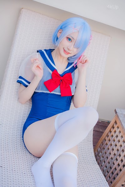 Coser@幼愛Youmeko 蕾姆泳装