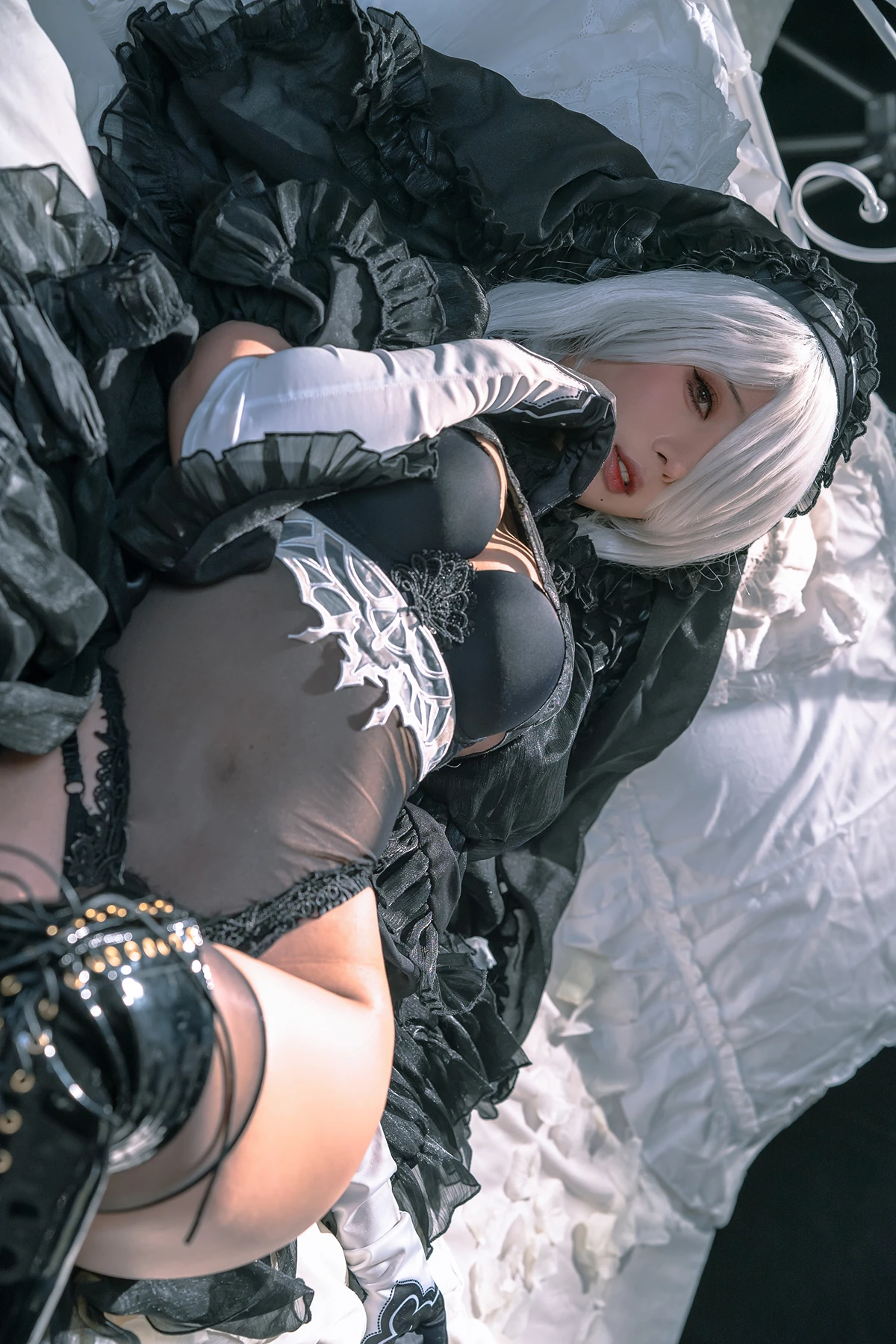 Cosplay 云溪溪Yunx1x1 & 奶桃 – 2B本 YoRHa No.2 Type B 上 Set.02