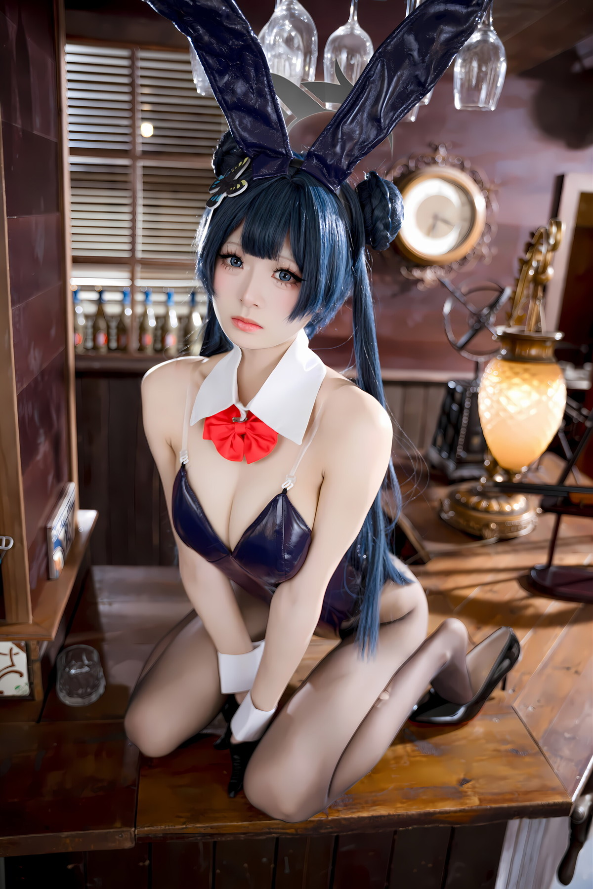 Cosplay 九柒喵 – 蔚蓝档案 龙华妃咲 兔女郎