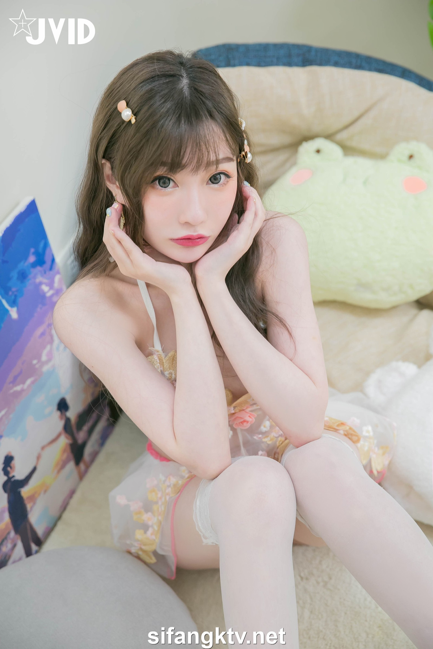 JVID 璃奈酱 Rina 天女召唤 裸衣天女的情色选择题 Set.01