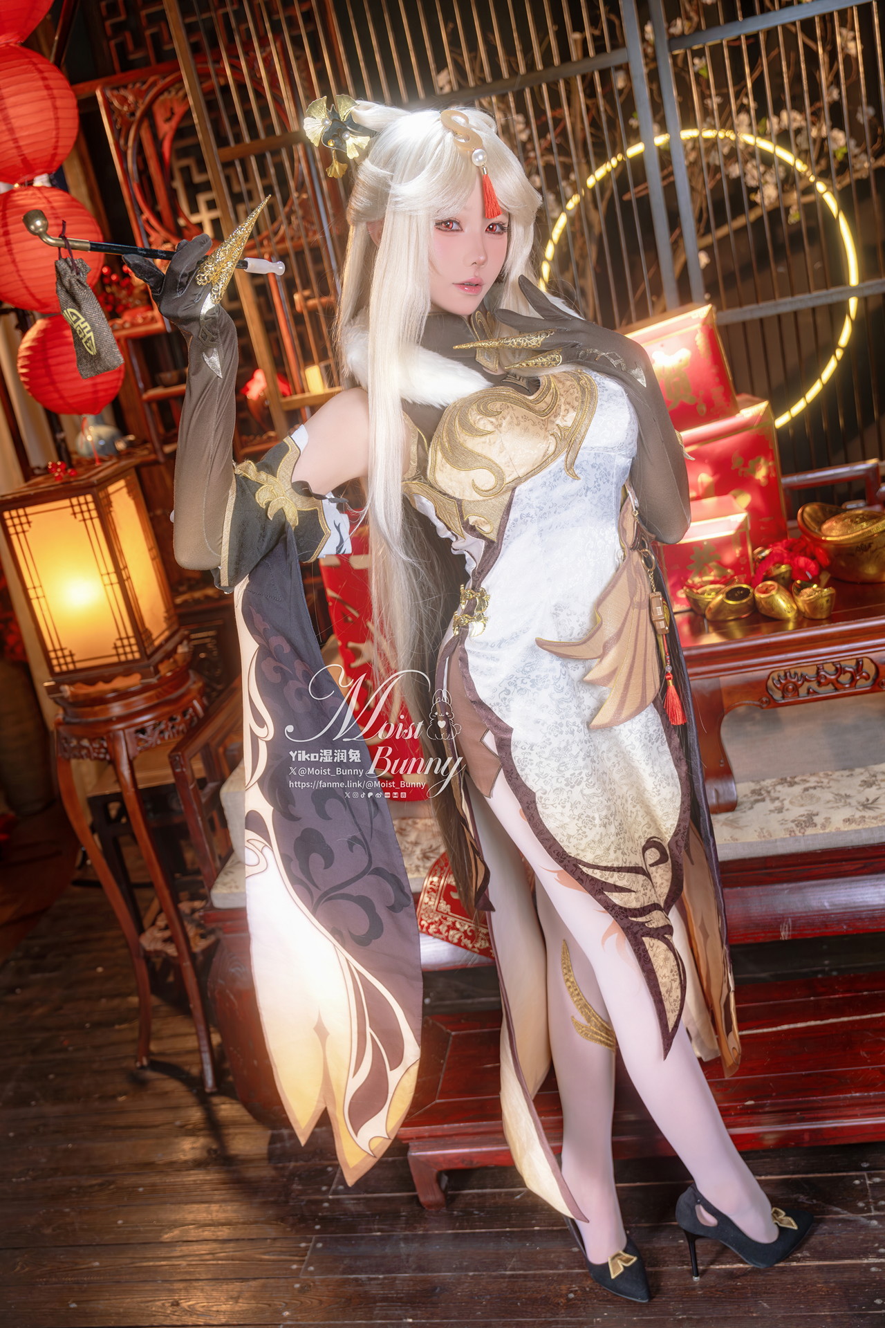 Cosplay 黏黏团子兔 金蛇来财 凝光贺岁 Set.01(50P)