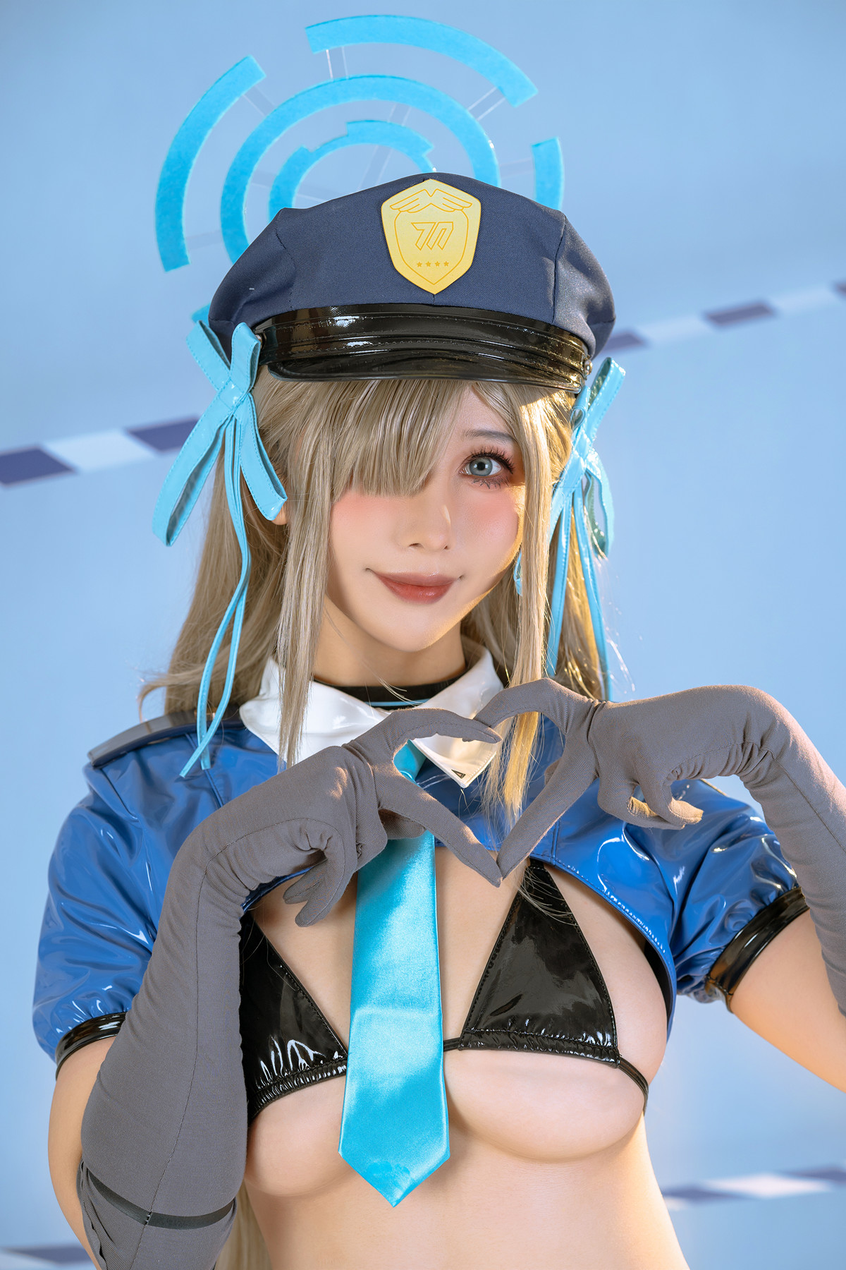Cosplay 云溪溪Yunx1x1 奶桃 蔚蓝档案 之濑明日奈 Set.01(50P)