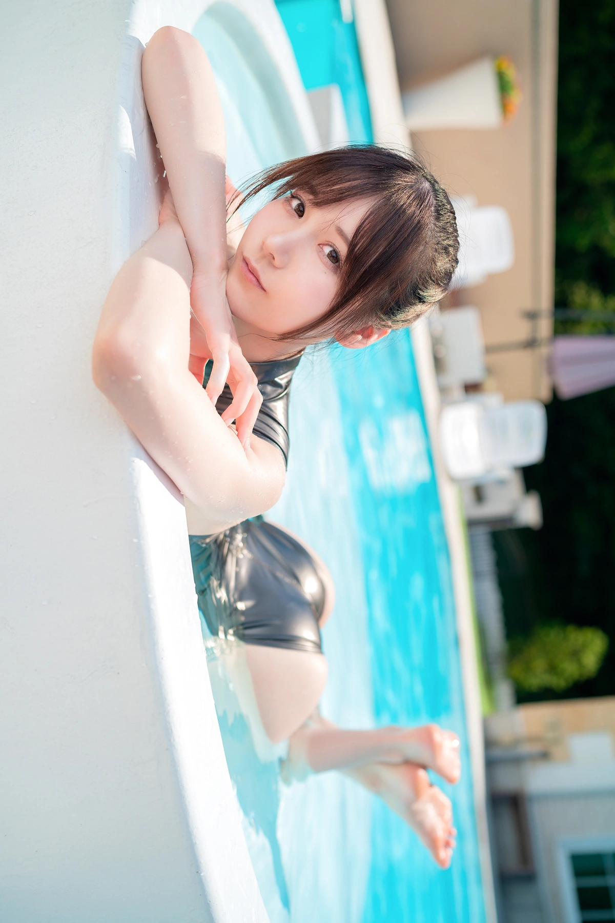 Kenken けんけんぱ, デジタル写真集 夕阳西下 竞泳泳装 Set.04