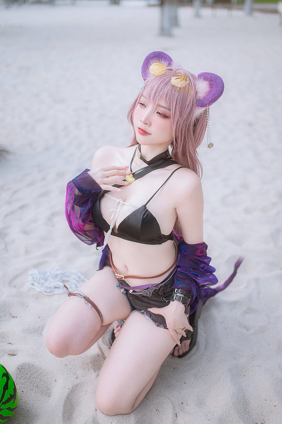 Cosplay 二佐Nisa 《泰拉夏日纪事》 佐佐林雨霞(45P)