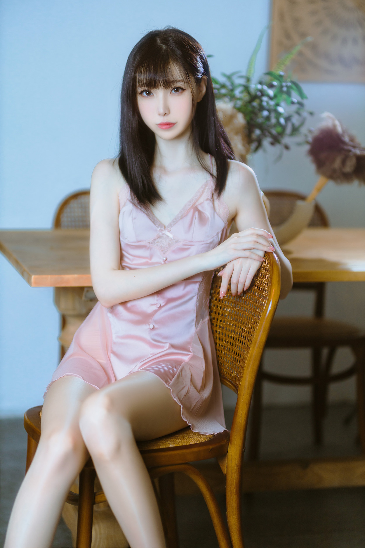 Cosplay 许岚LAN 半透粉纱(40P)