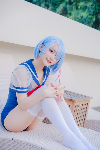 Coser@幼愛Youmeko 蕾姆泳装