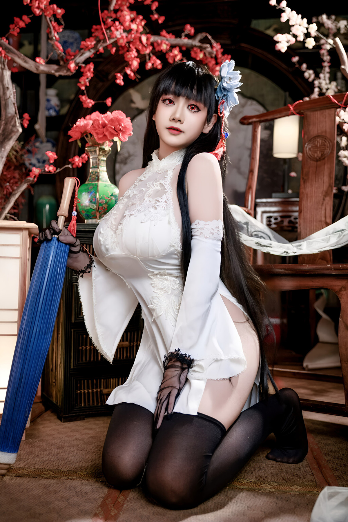 Cosplay 阿雪雪 – 碧蓝航线 逸仙 中式 Set.01(46P)