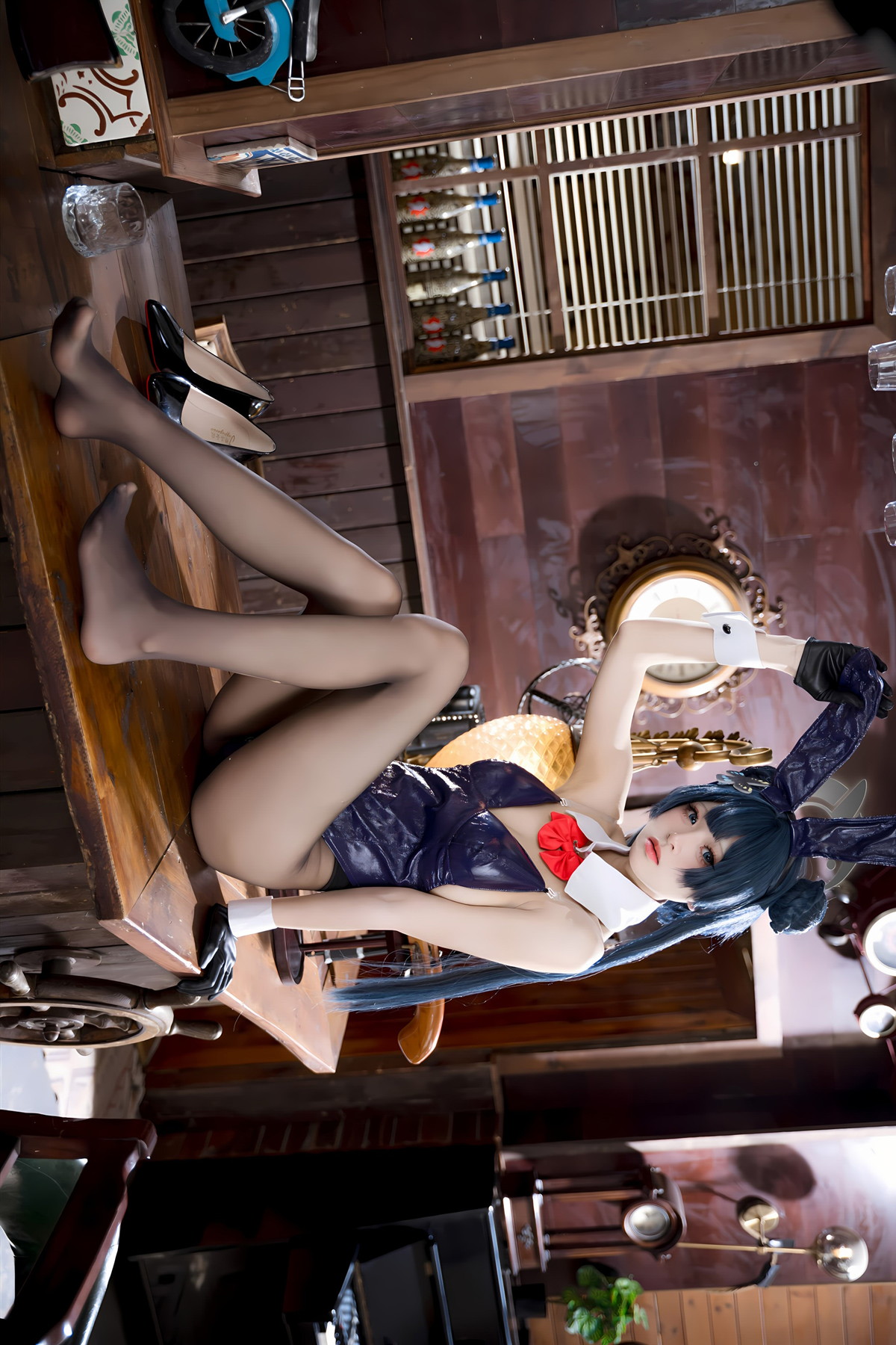 Cosplay 九柒喵 – 蔚蓝档案 龙华妃咲 兔女郎(61P)
