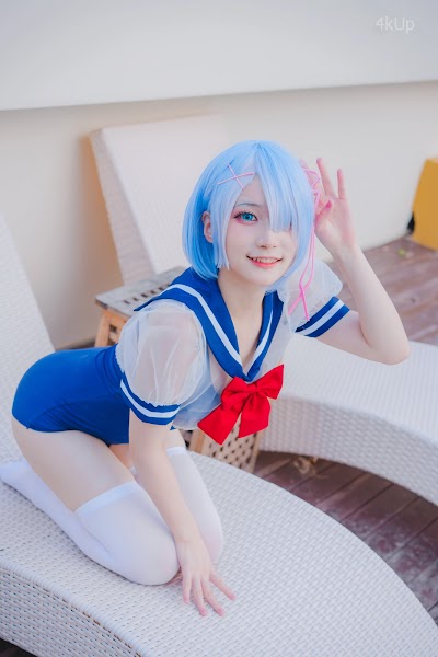 Coser@幼愛Youmeko 蕾姆泳装