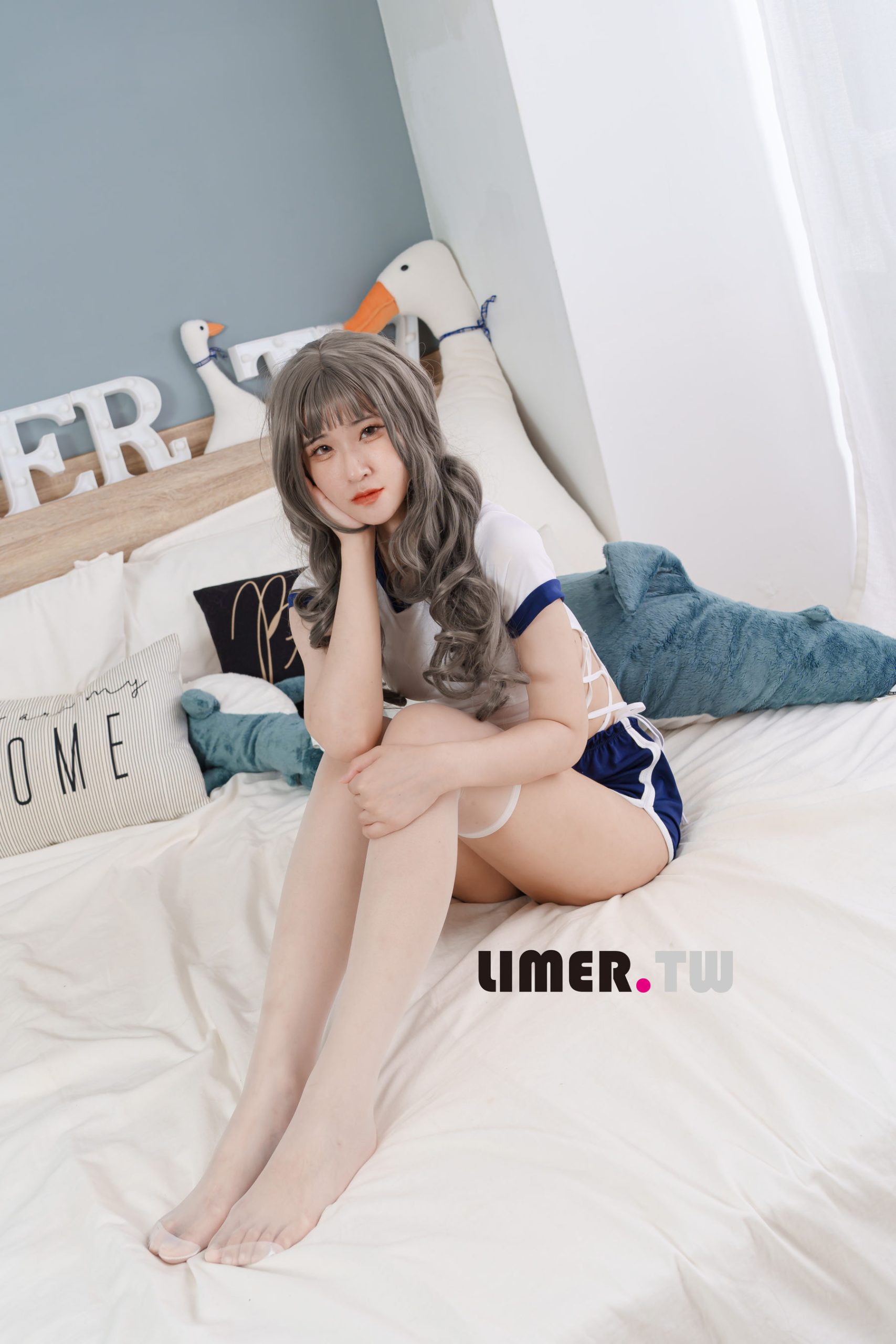 Limerence原创 No.090 7bao 体育服下 裸足＆白丝