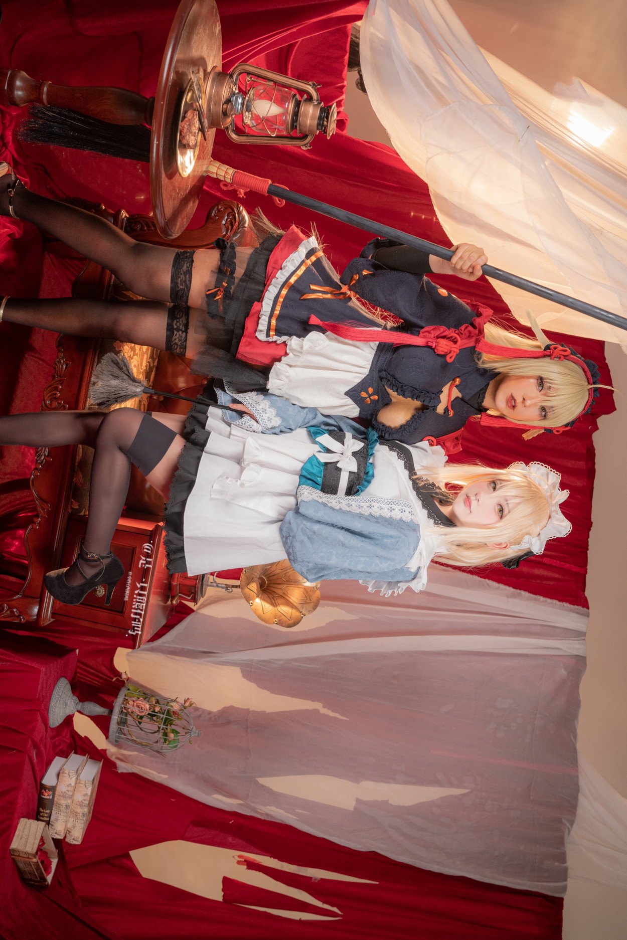 Cosplay 小容仔咕咕咕 w & 是一只熊仔吗 冲田总司 魔神冲田 双人绳艺(60P)