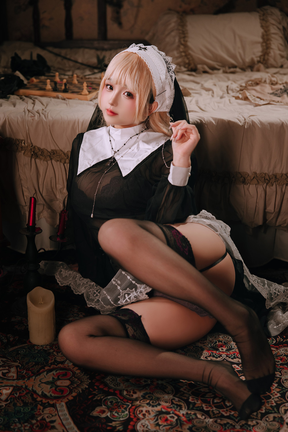 Cosplay Rinaijiao日奈娇 – 禁忌修女 Set.01