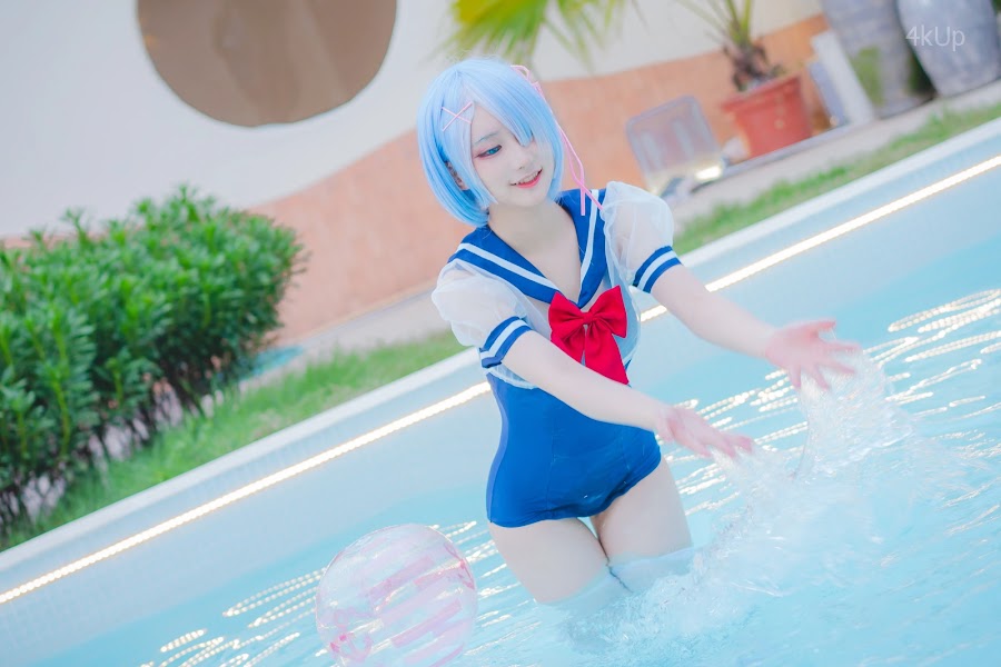 Coser@幼愛Youmeko 蕾姆泳装