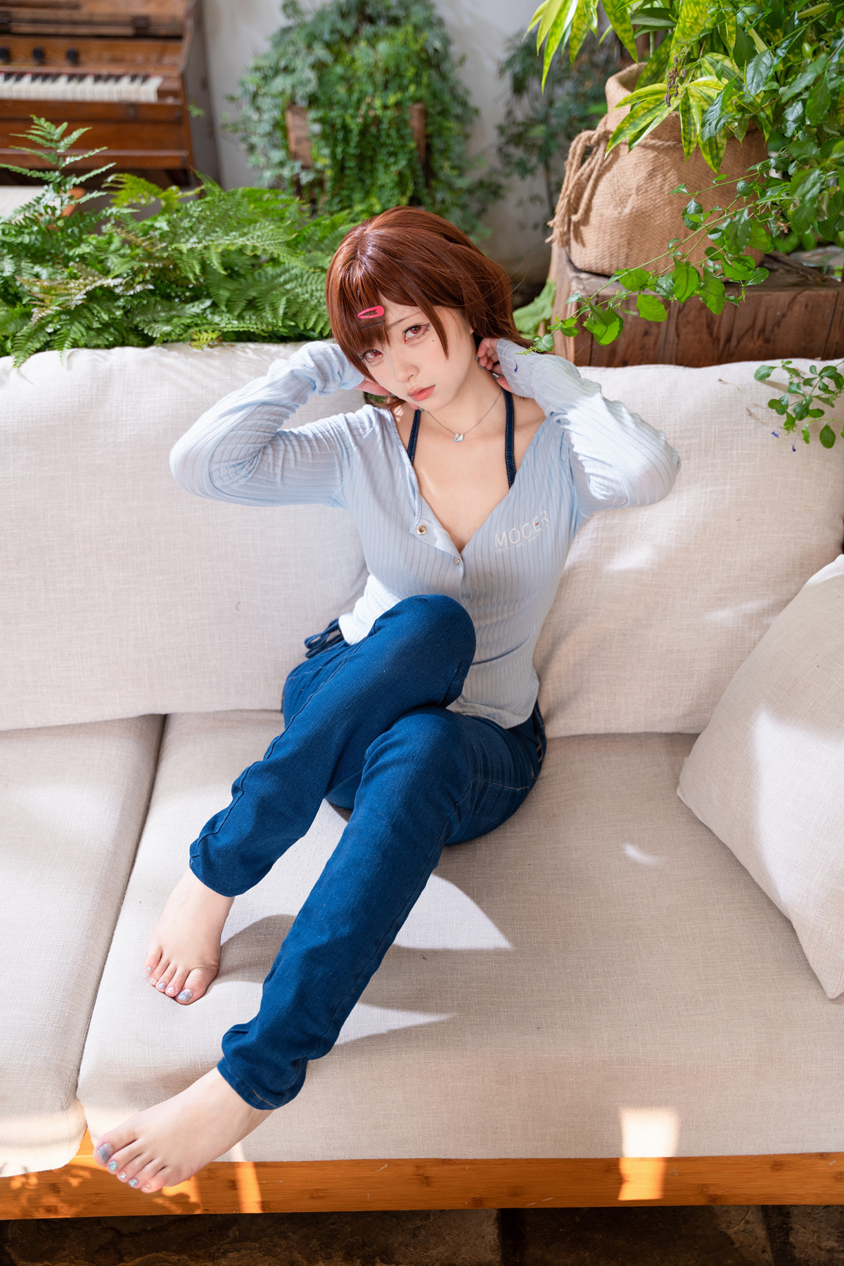 Cosplay 花铃 円香牛仔裤(54P)
