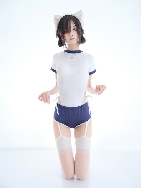 Coser@五更百鬼 舰长 体操服 猫耳