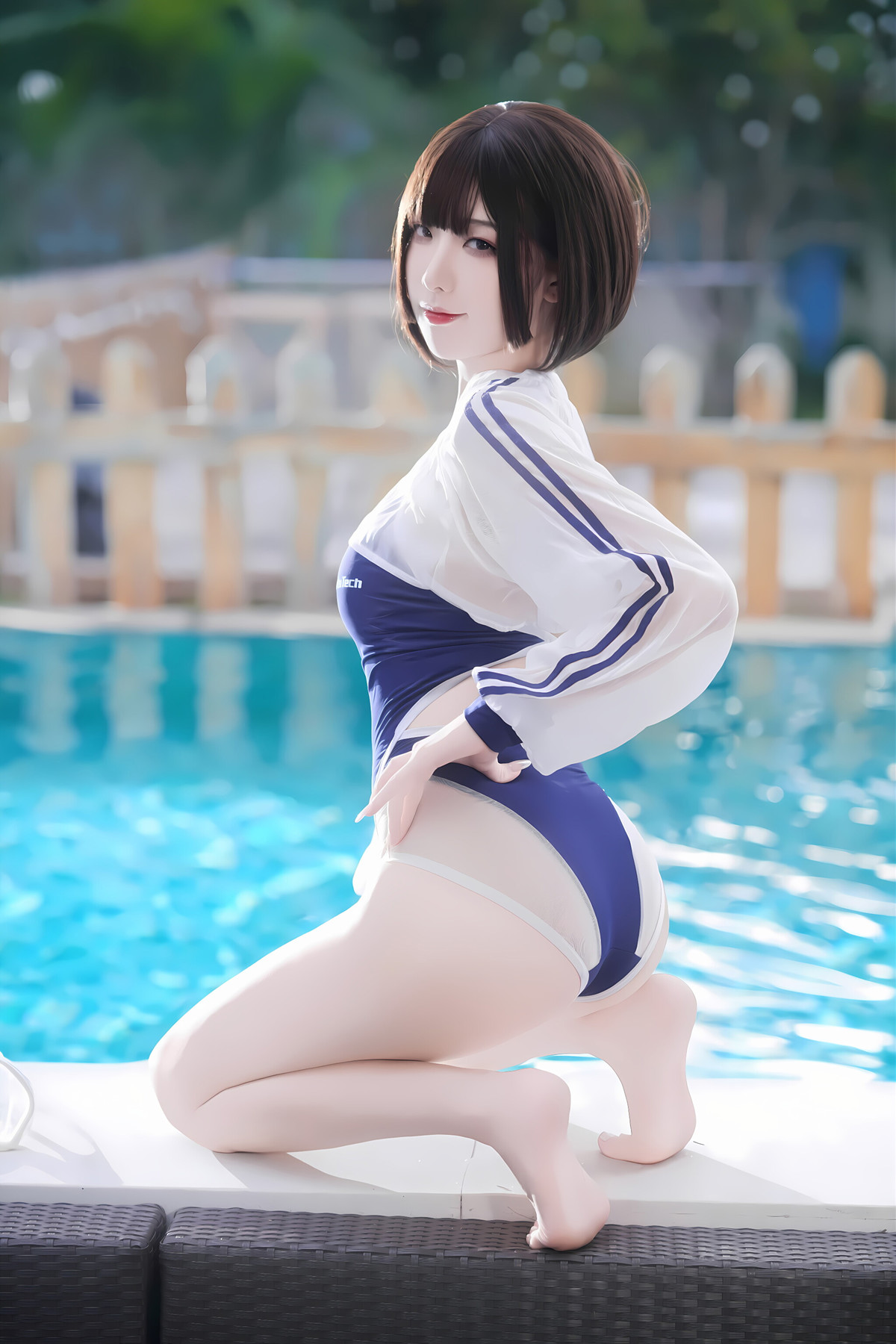 Cosplay 封疆疆v – 小海月 竞泳(34P)