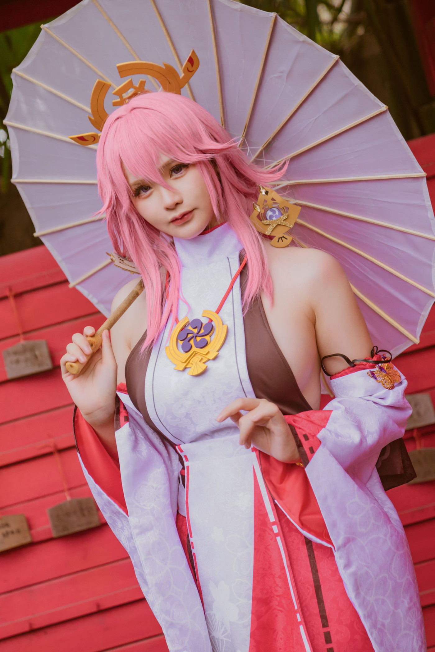 Cosplay 前羽_rr 原神 八重神子(60P)