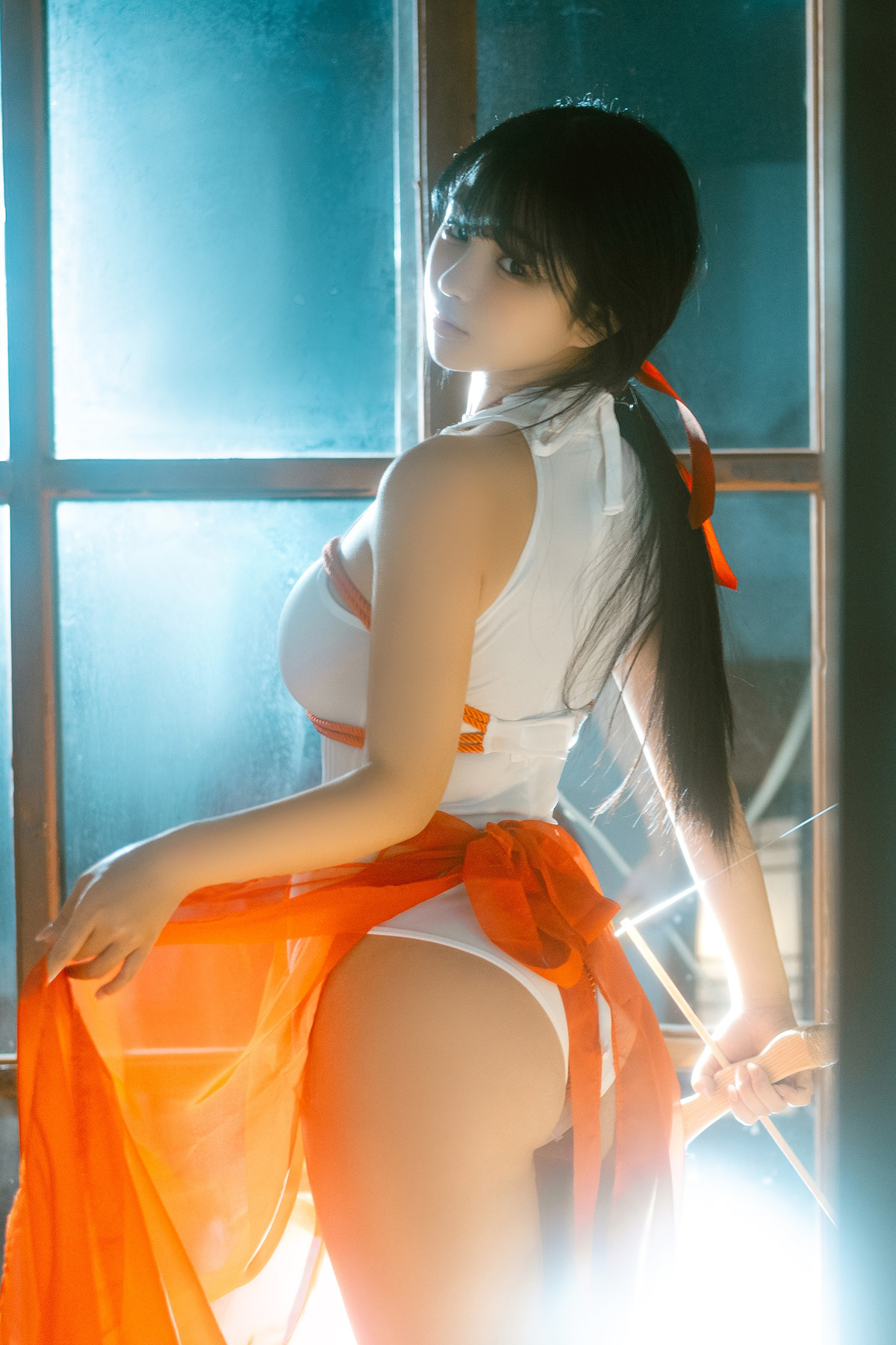Cosplay 桜井宁宁 绳艺巫女 Rope Art Miko(61P)