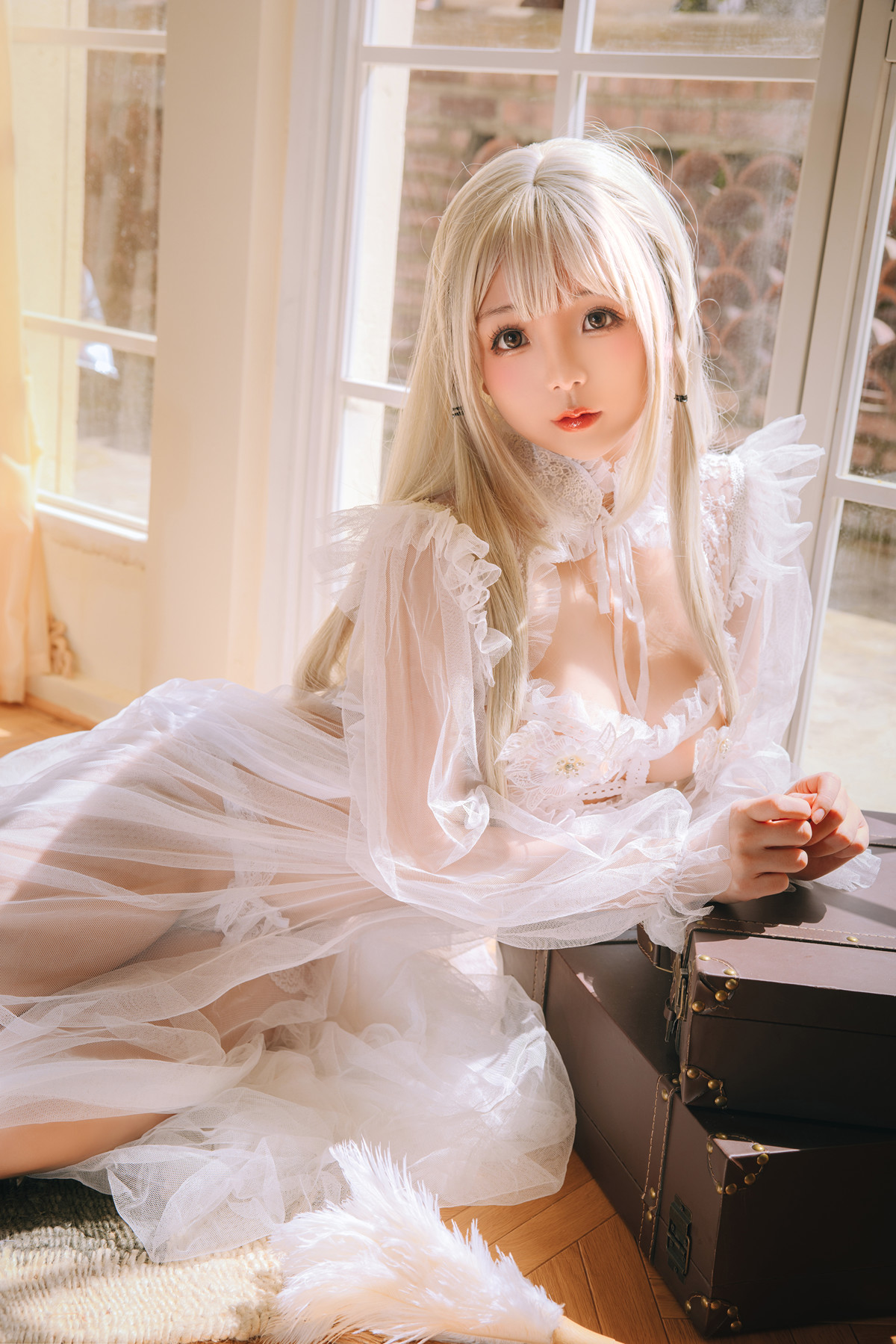 Cosplay Rinaijiao日奈娇 白纱衣 Set.01(60P)