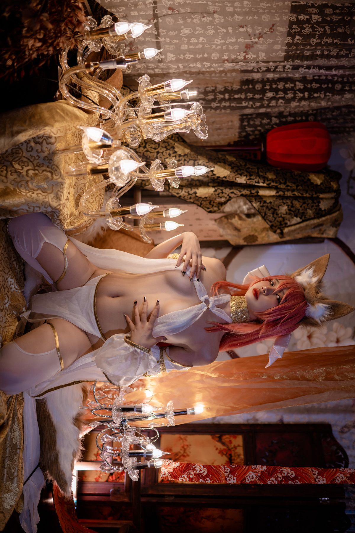 Cosplay 二佐Nisa 玉藻前同人舞娘(45P)