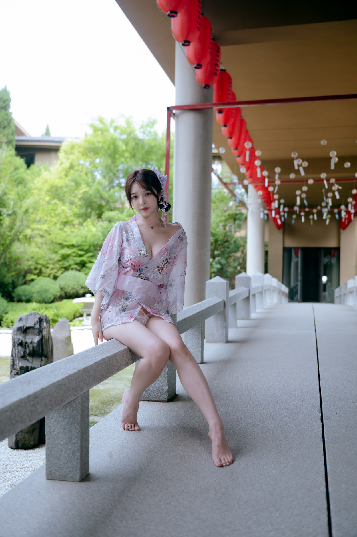 Cosplay 雯妹不讲道理 和风庭院 Set.02(34P)
