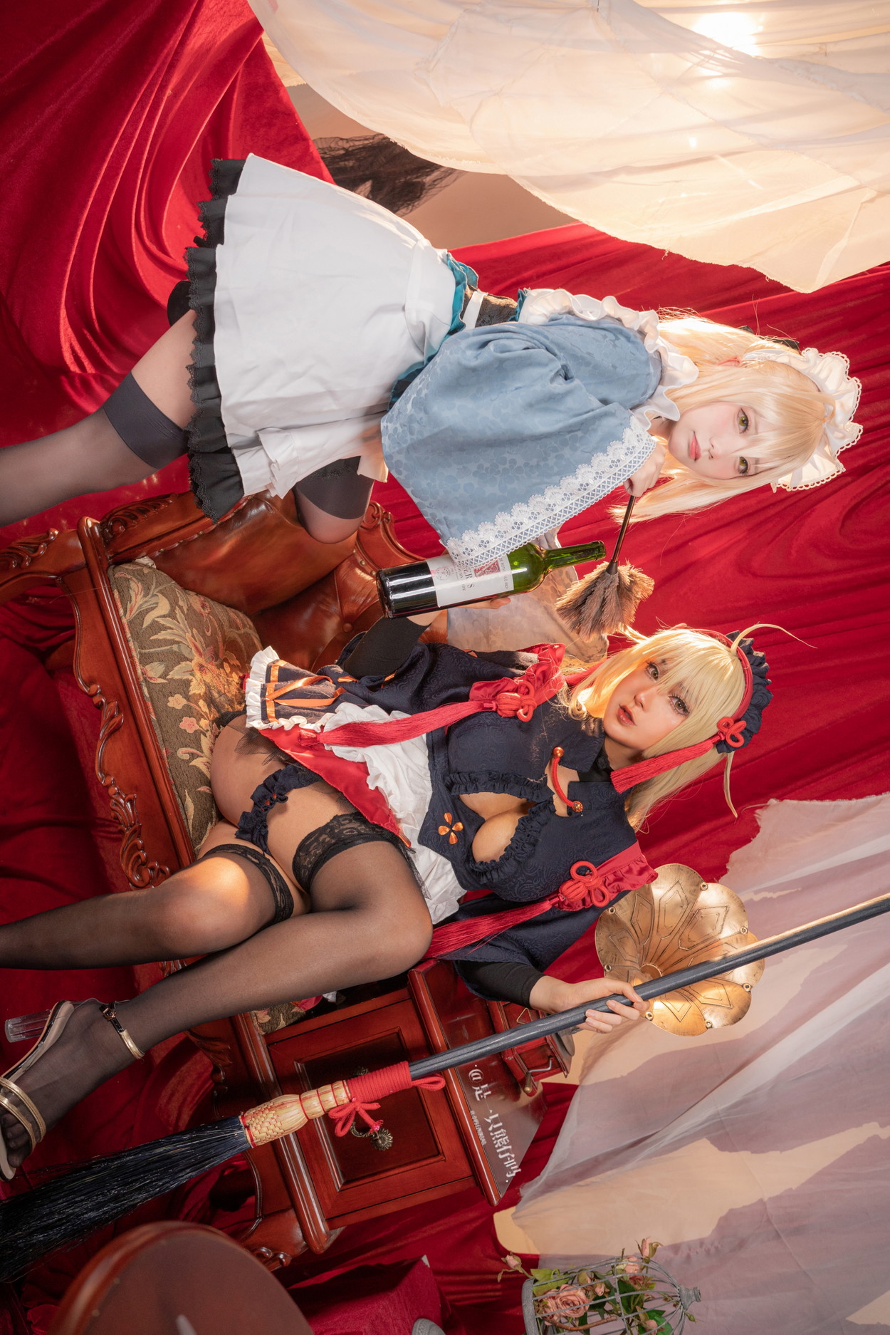 Cosplay 小容仔咕咕咕 w & 是一只熊仔吗 冲田总司 魔神冲田 双人绳艺(60P)