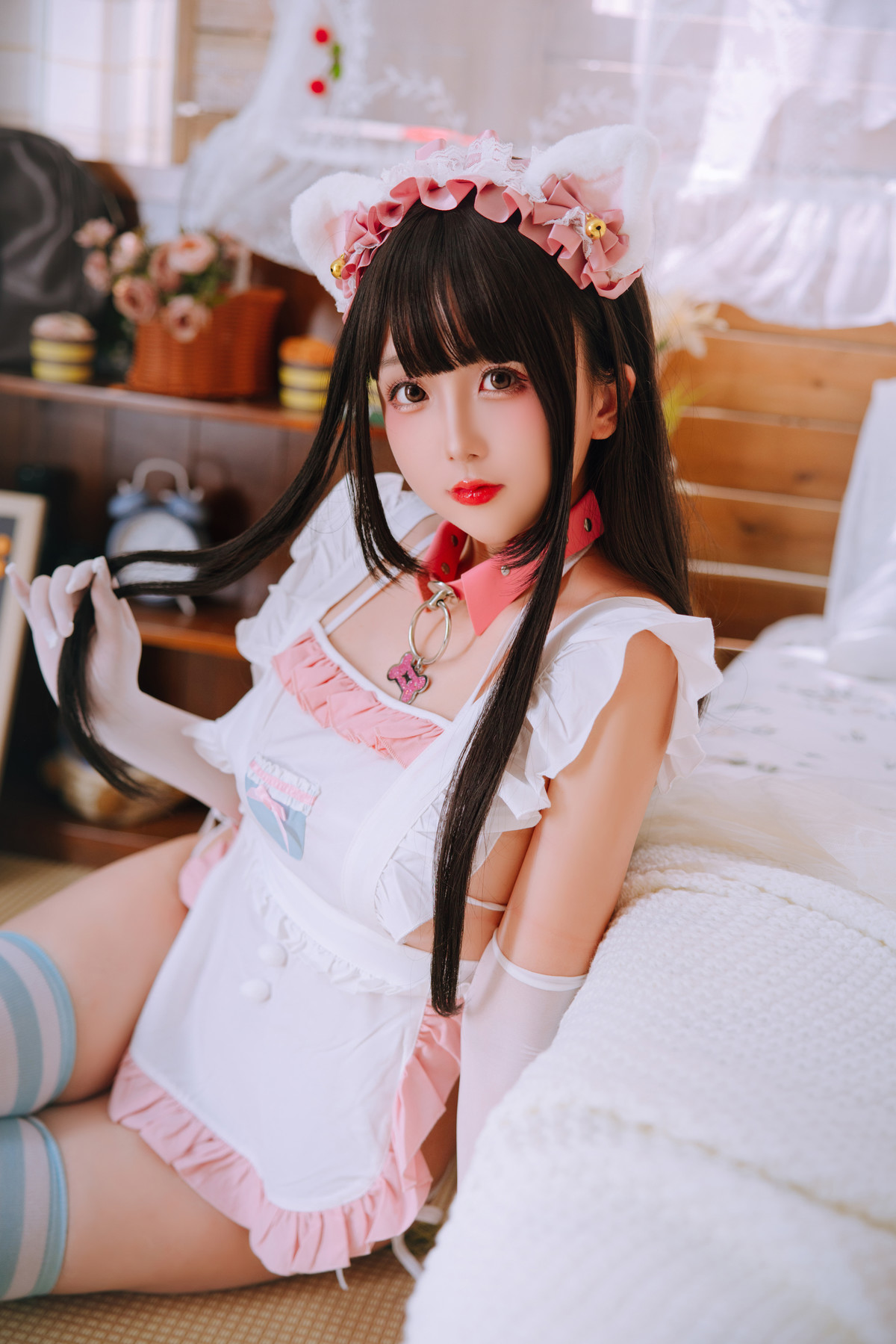 Cosplay Rinaijiao日奈娇 兔尾女仆(70P)