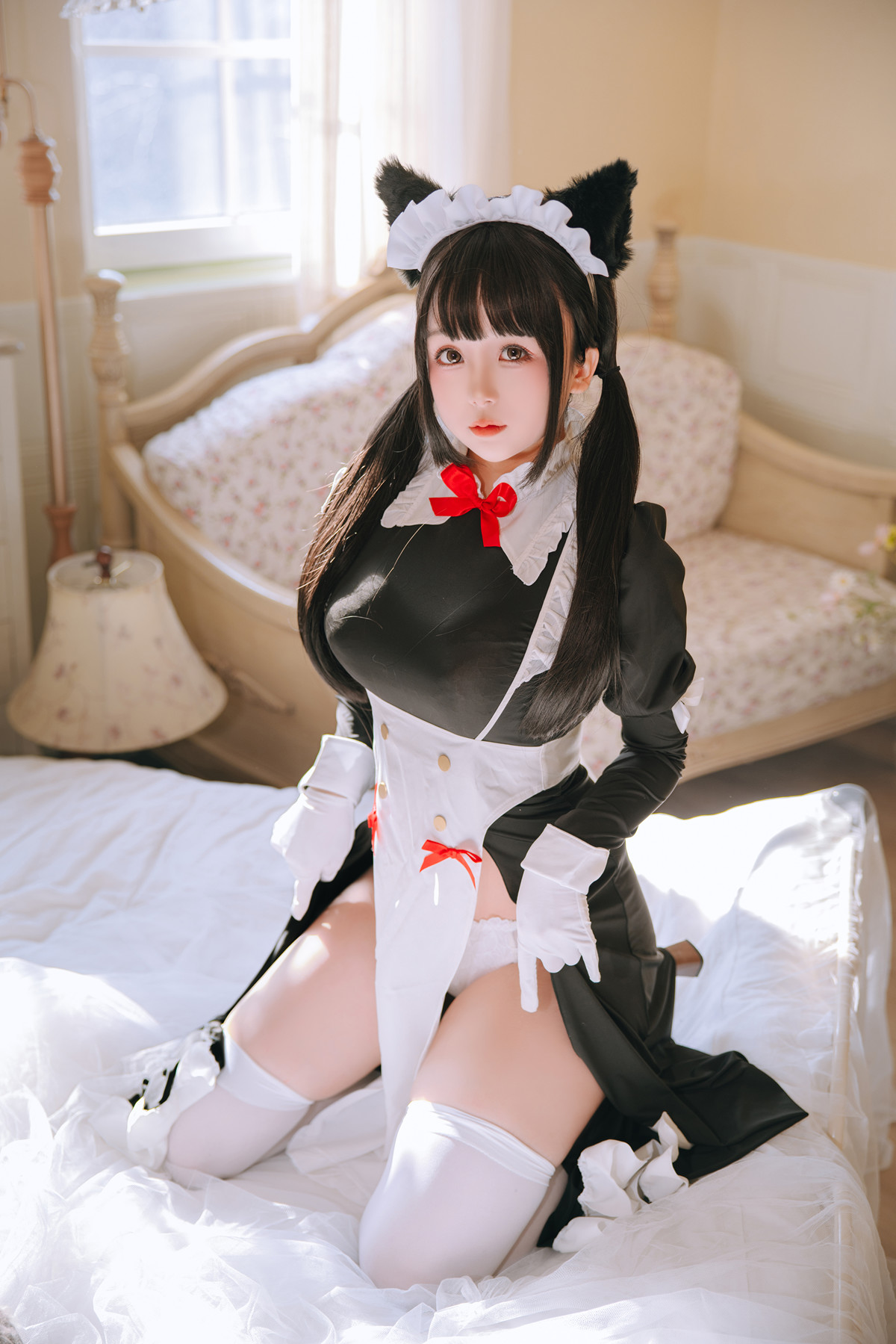 Cosplay Rinaijiao日奈娇 猫娘女仆 Set.01(45P)
