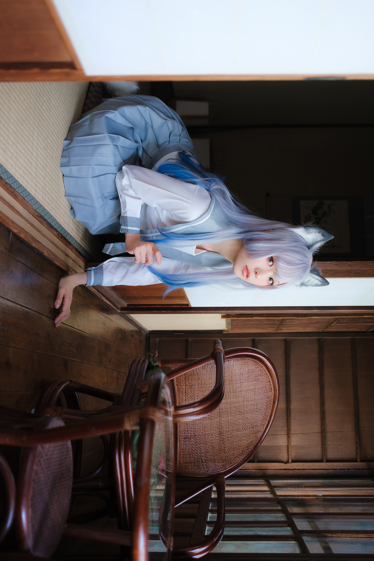 Cosplay ElyEE子 Veranda White Cat緣廊白貓(37P)