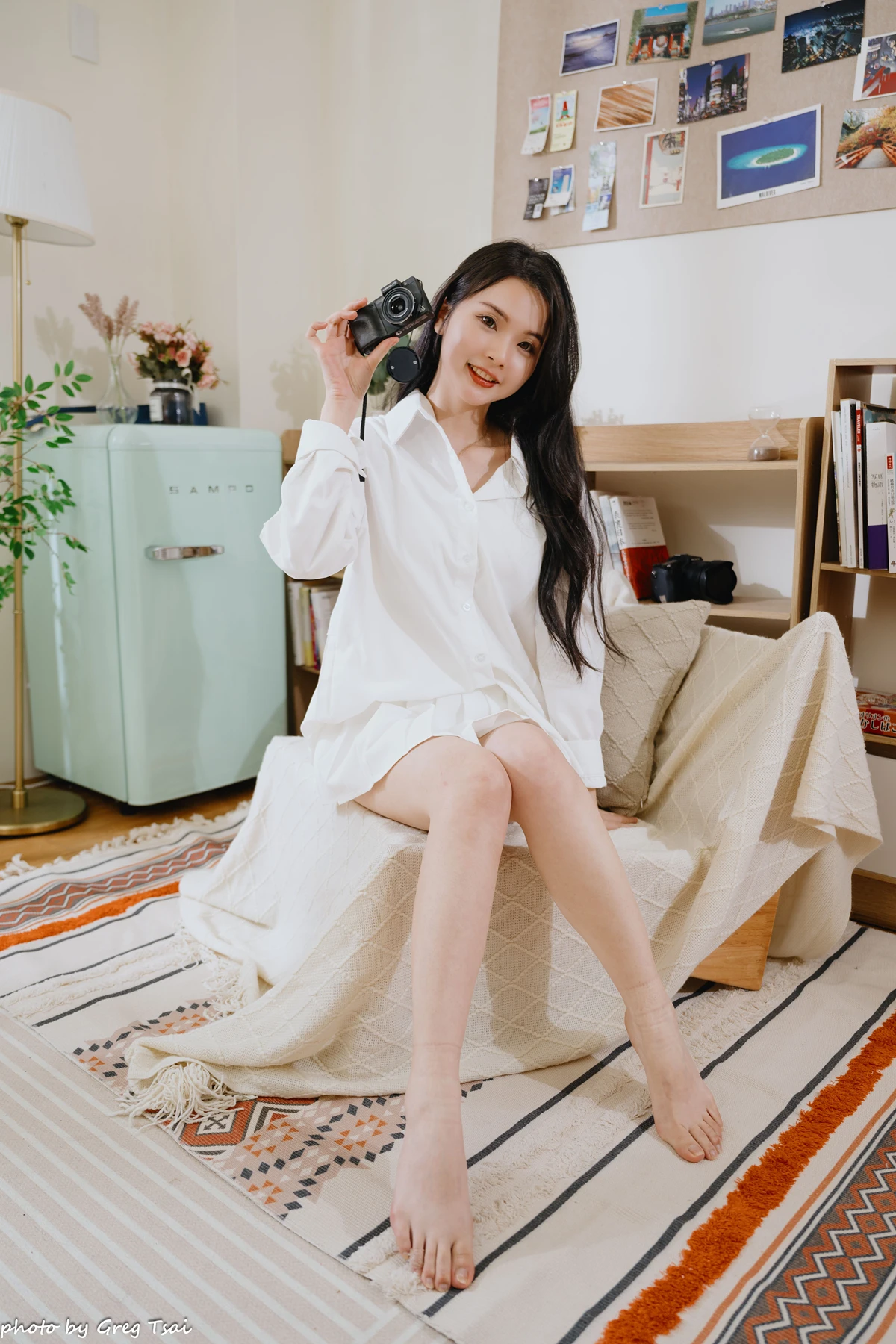 Cosplay 米浆 – 卧室百褶裙 Set.01