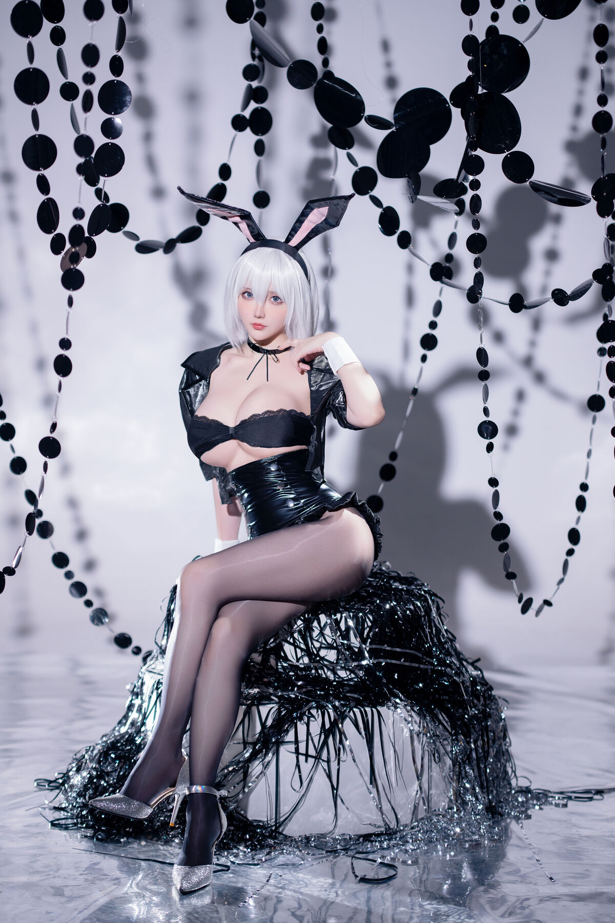 Coser@星之迟迟Hoshilily – 尼尔 机械纪元 2B 兔女郎 (35P)