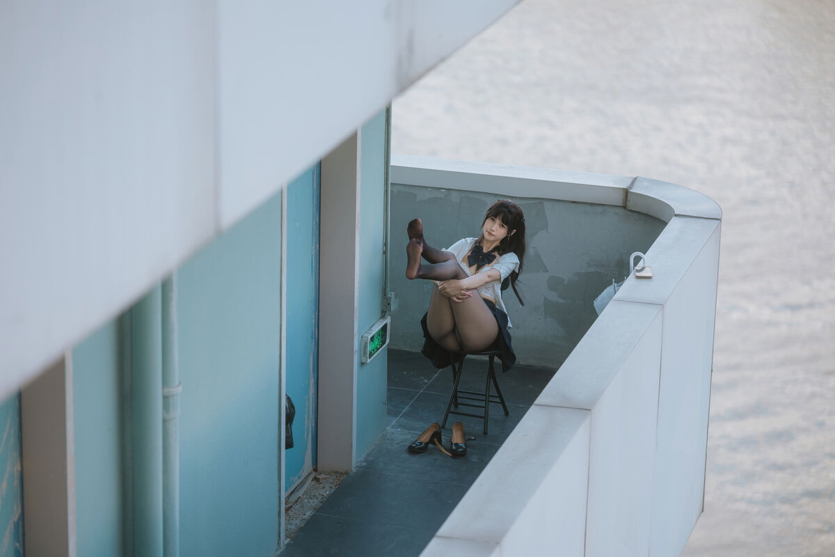 Coser@不呆猫 – JK学妹户外 (60P)