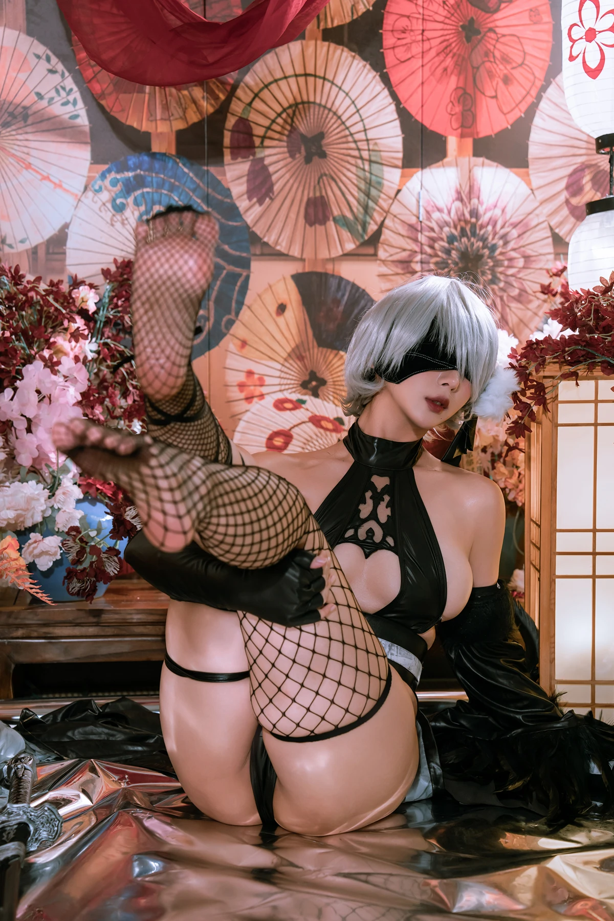 Cosplay 云溪溪Yunx1x1 & 奶桃 – 2B本 YoRHa No.2 Type B 下 Set.01