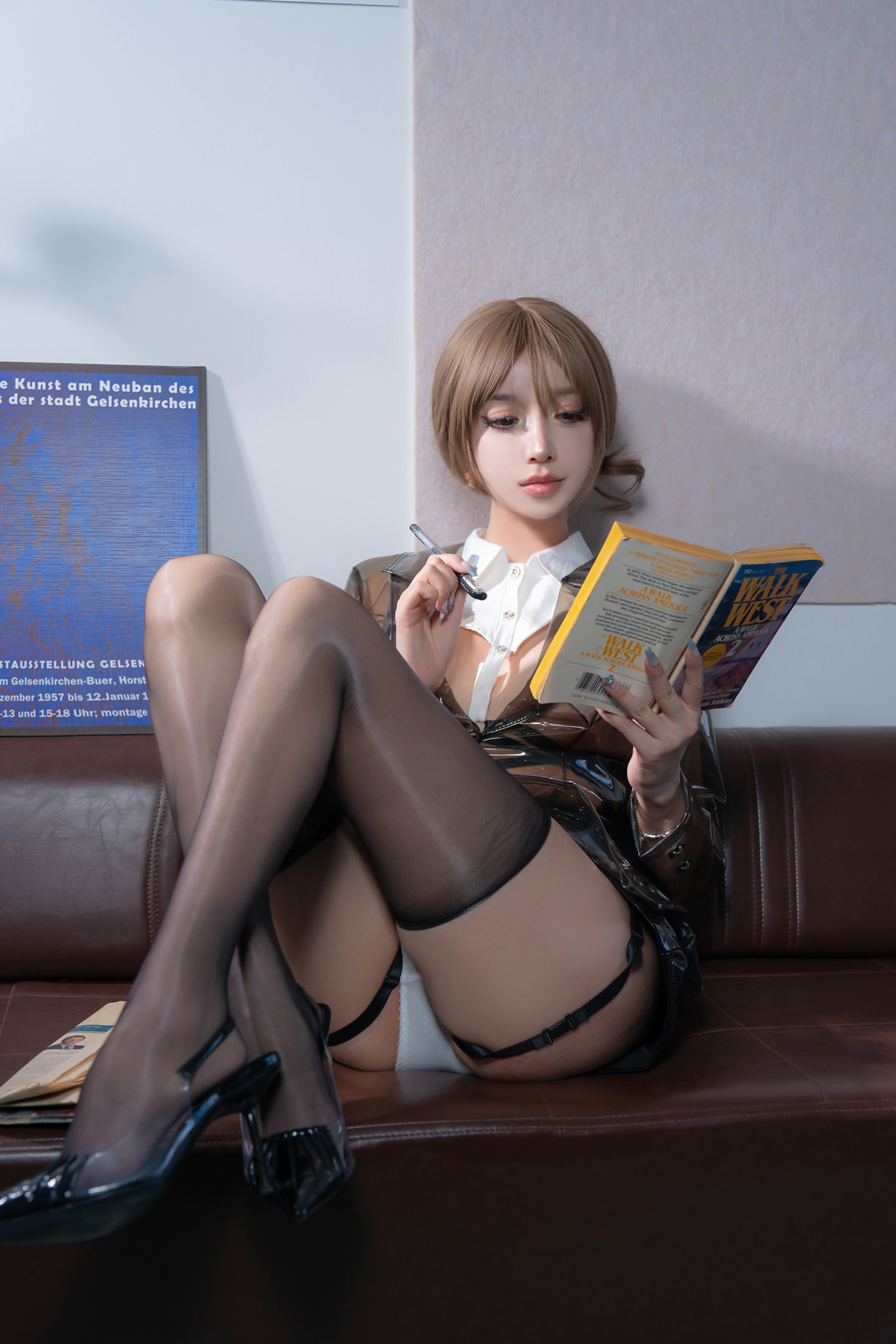 Cosplay 过期米线线喵 AI女教师(60P)