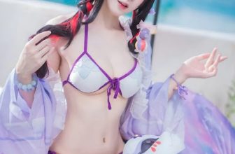 Coser@阿包也是兔娘 蔚蓝档案 狐坂若藻 水着