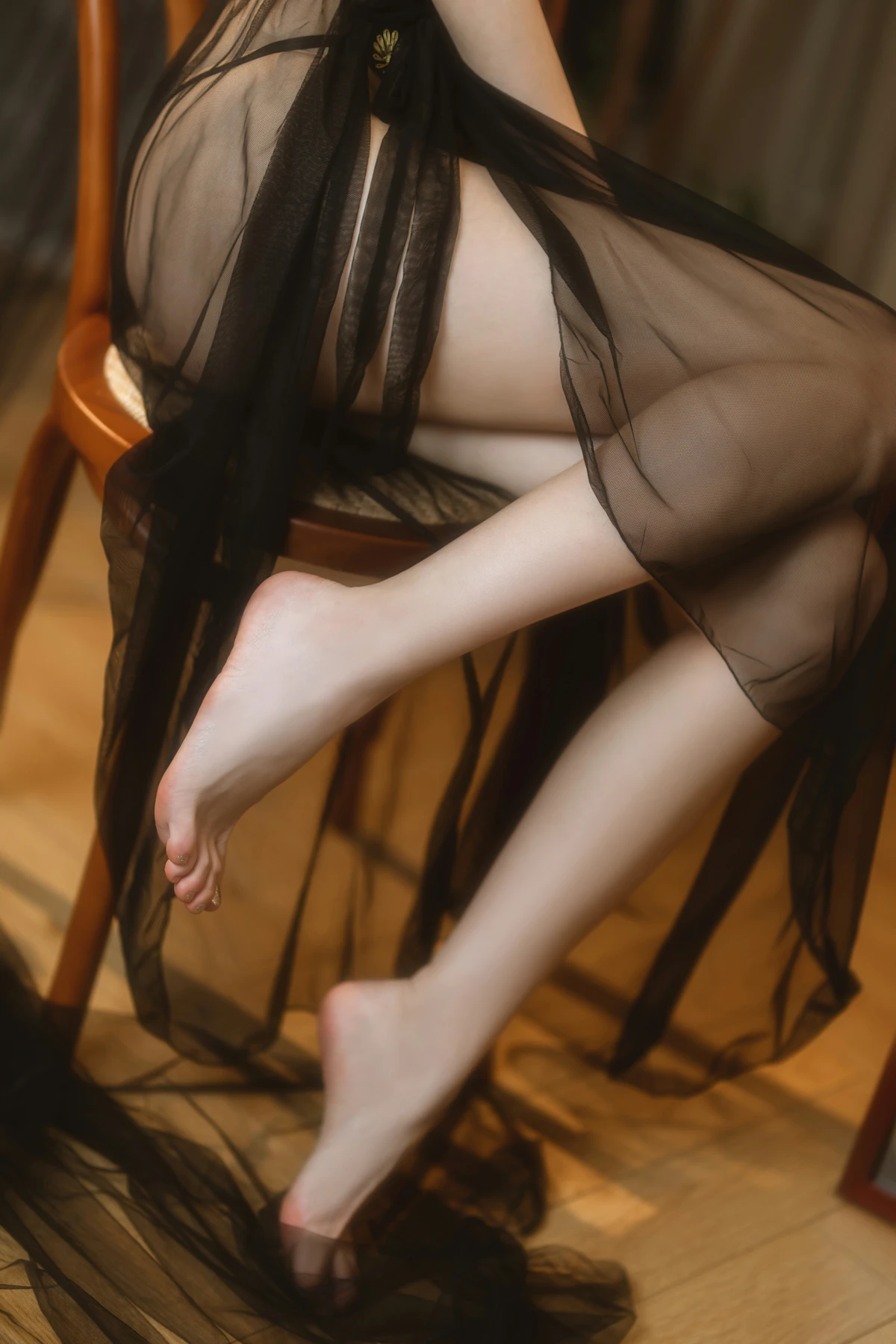 Cosplay 许岚LAN – 纯欲黑纱