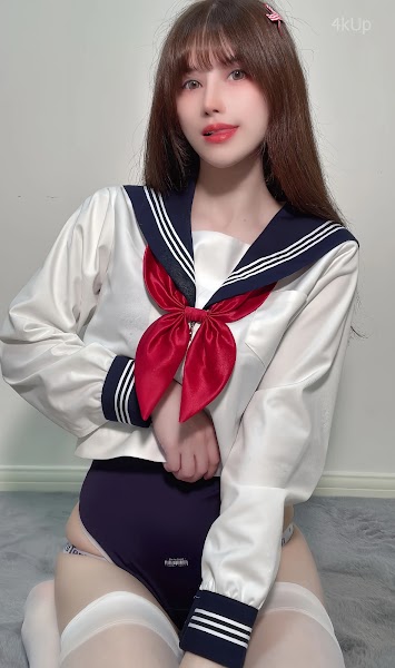 Coser@鹿八岁 白丝水手服