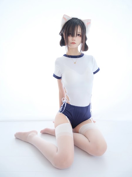Coser@五更百鬼 舰长 体操服 猫耳