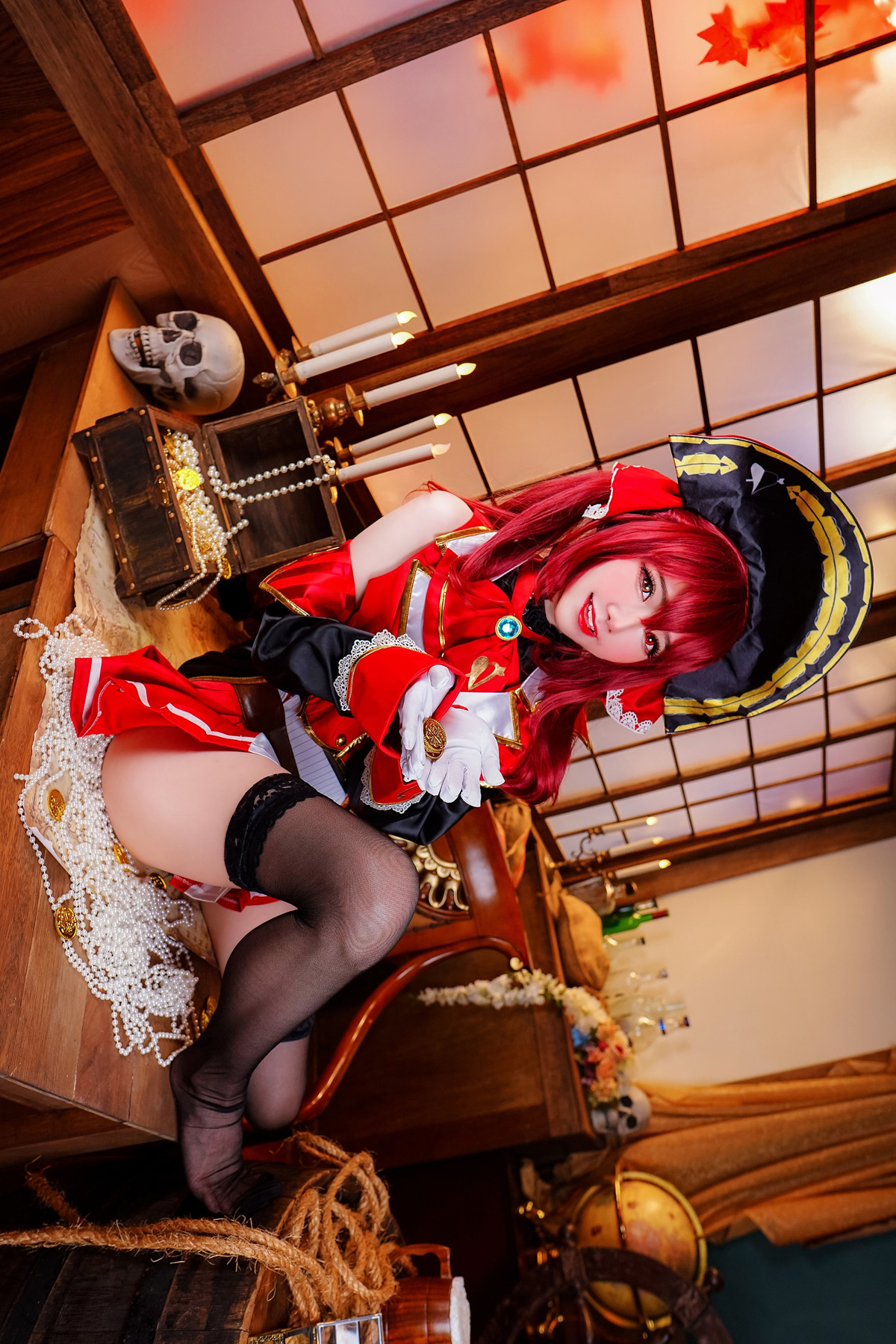 Cosplay Sally多啦雪 – Houshou Marine 宝鐘マリン(51P)
