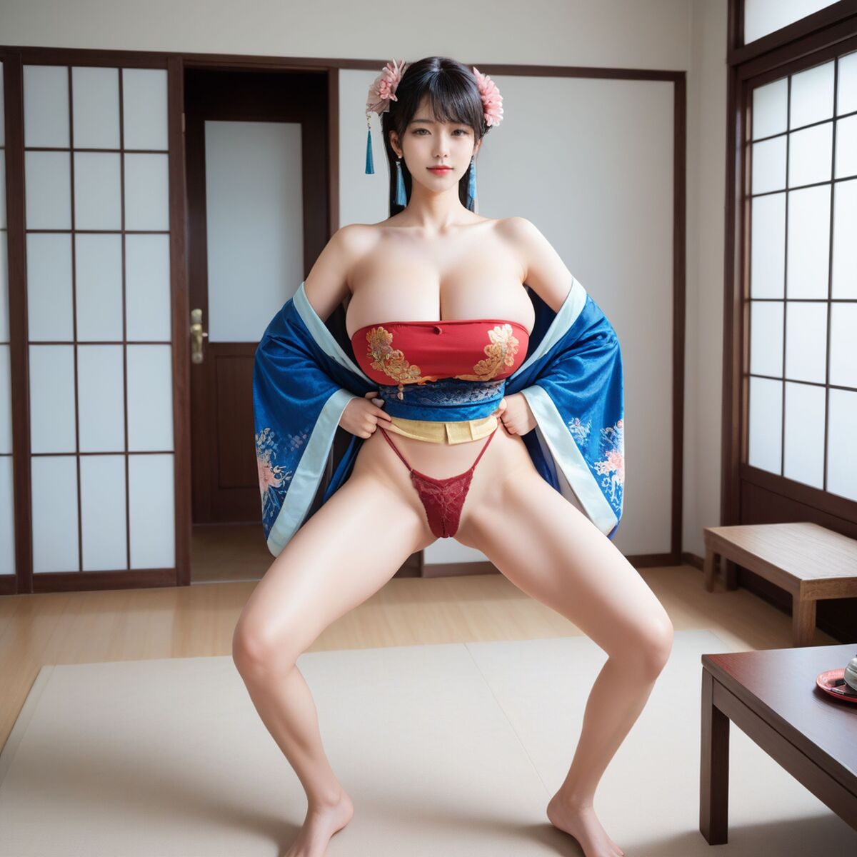 AI Generated 拟实画风 – 穿和服的小娘子 (86P)