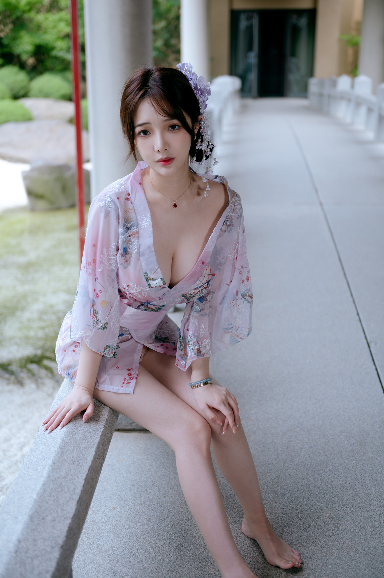 Cosplay 雯妹不讲道理 和风庭院 Set.02(34P)