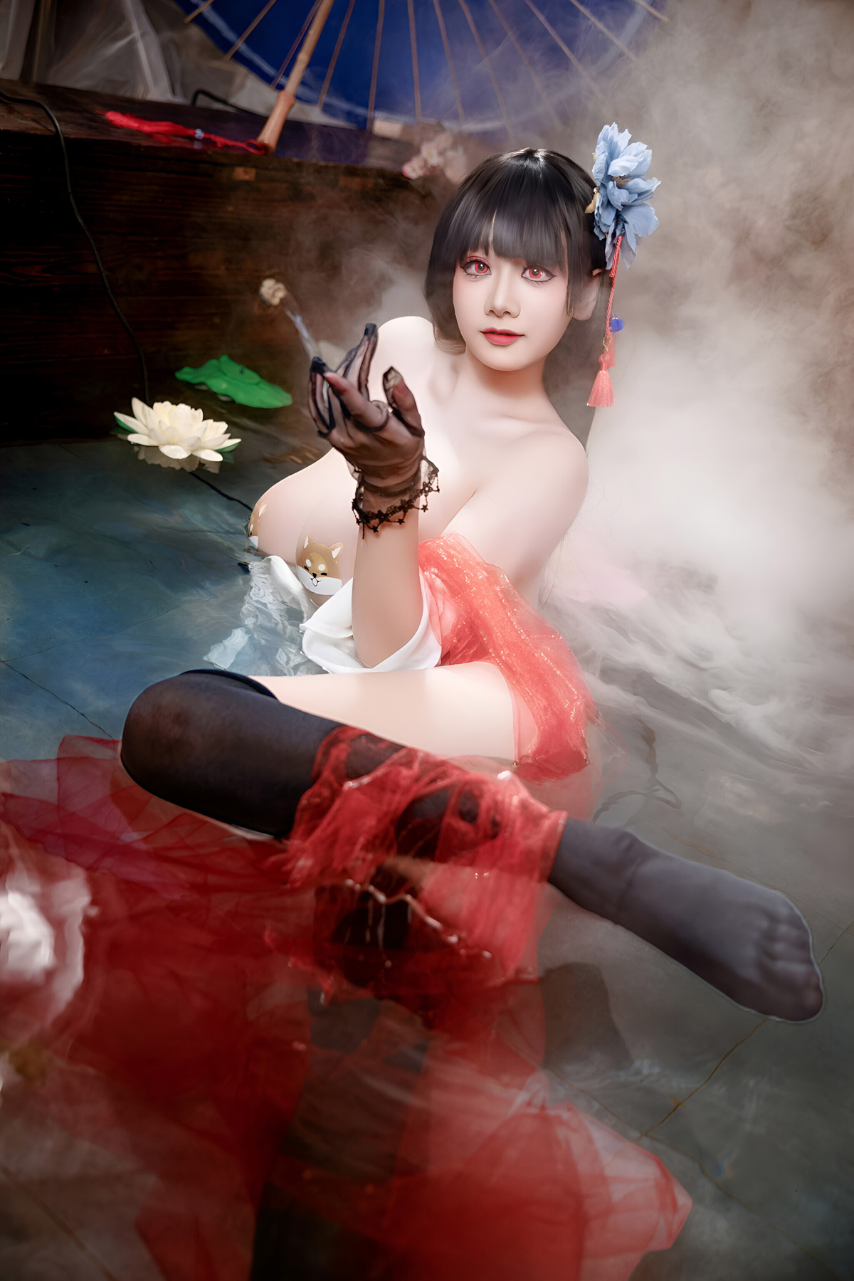 Cosplay 阿雪雪 – 碧蓝航线 逸仙 中式 Set.02