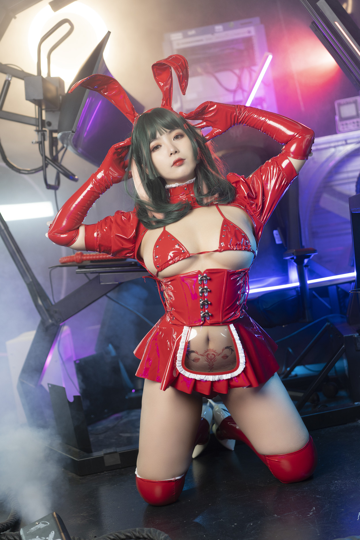 Cosplay 珟_珏Dita 暗黑兔女郎(45P)