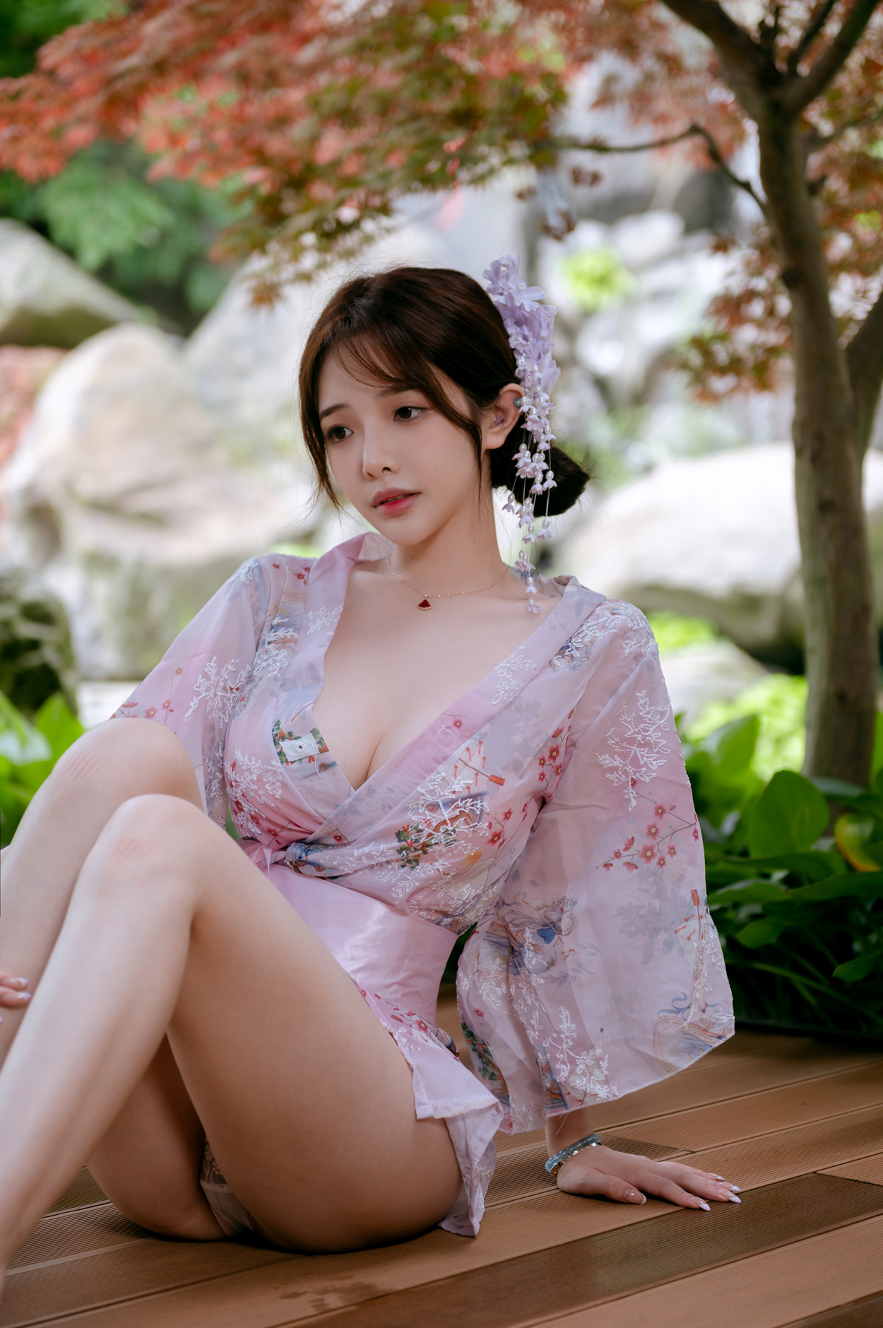 Cosplay 雯妹不讲道理 和风庭院 Set.02