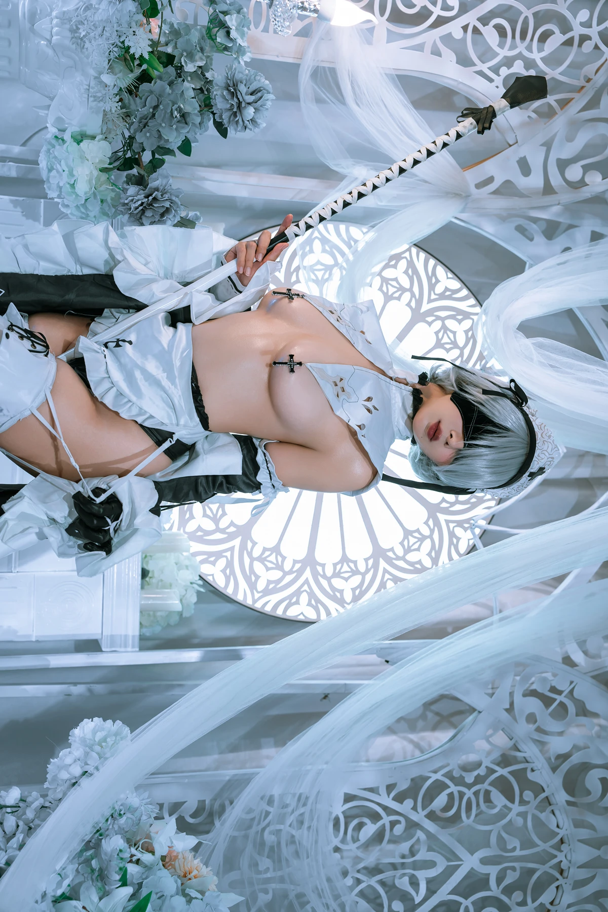Cosplay 云溪溪Yunx1x1 & 奶桃 – 2B本 YoRHa No.2 Type B 上 Set.04