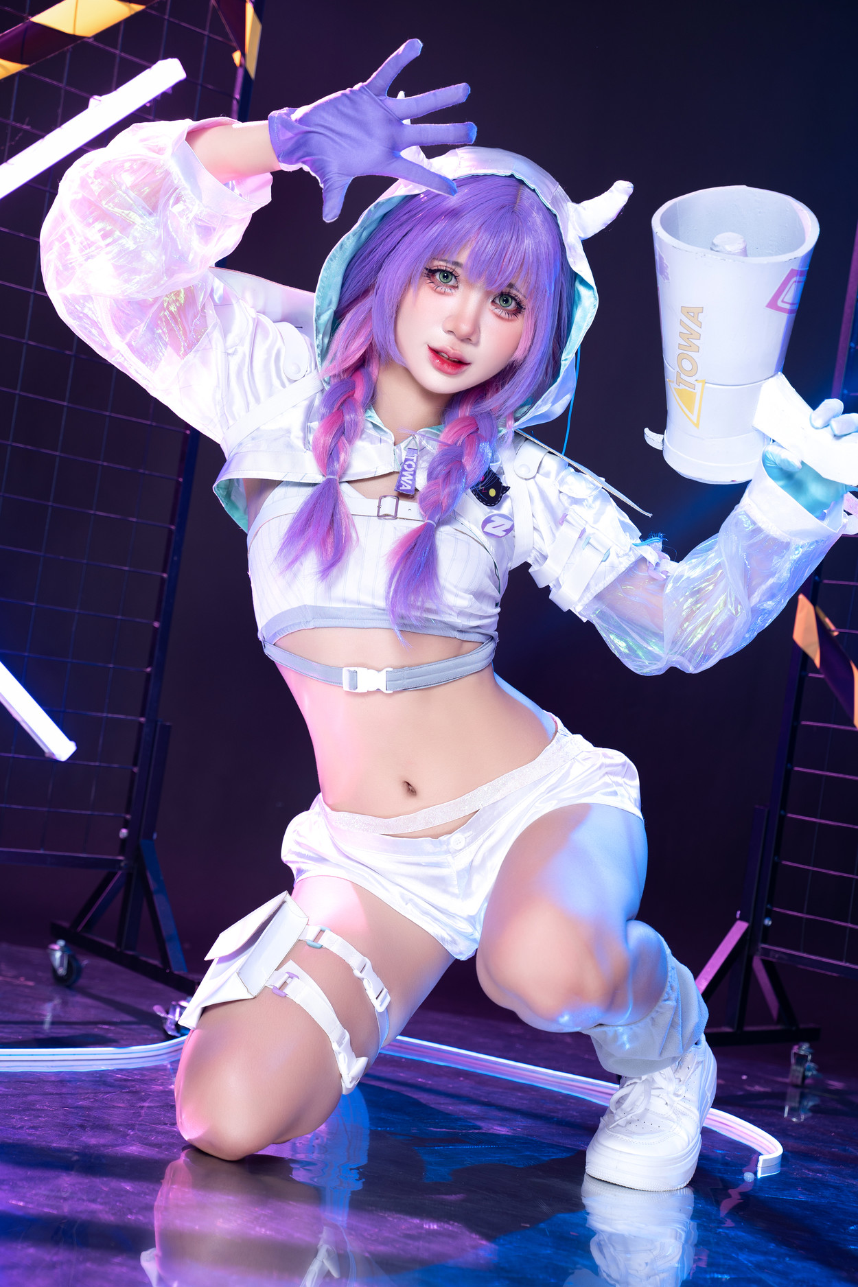 Cosplay PoppaChan 常闇トワ Tokoyami Towa(60P)